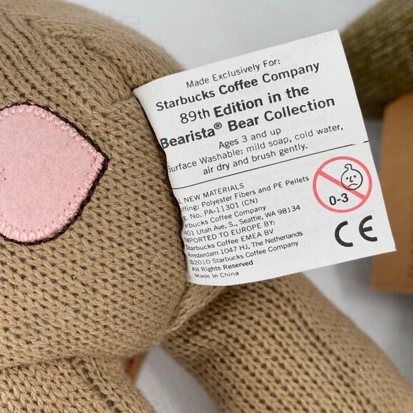 Starbucks Bearista Bears Knitted Plush 88th & 89th Edition 2009 & 2010 - Picture 9 of 10